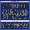 Custom Royal Yellow 3D Pattern Design Abstract Network Authentic Baseball Jersey - Image 5