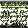 Custom Black Neon Green-White 3D Pattern Design Abstract Sharp Shape Performance T-Shirt - Image 3