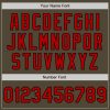 Custom Olive Red-Black 3 Colors Arm Shapes Authentic Salute To Service Baseball Jersey - Image 6