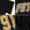 Custom Black Vegas Gold-White Authentic Baseball Jersey - Image 6