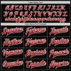 Custom Black Red-White Bomber Full-Snap Varsity Letterman Jacket - Image 4