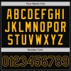 Custom Black Gold Bomber Full-Snap Varsity Letterman Jacket - Image 5