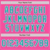 Custom Pink Aqua-White Bomber Full-Snap Varsity Letterman Jacket - Image 5