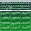 Custom Navy Grass Green-White Gradient Square Shape 3D Pattern Design Bomber Full-Snap Varsity Letterman Hoodie Jacket - Image 4
