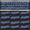 Custom Black Pink-Sky Blue Authentic Raglan Sleeves Baseball Jersey - Image 4