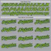 Custom Gray Neon Green-Navy Authentic Raglan Sleeves Baseball Jersey - Image 4