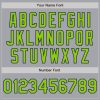 Custom Gray Neon Green-Navy Authentic Raglan Sleeves Baseball Jersey - Image 5