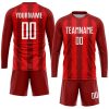 Custom Red White Sublimation Soccer Uniform Jersey - Image 4