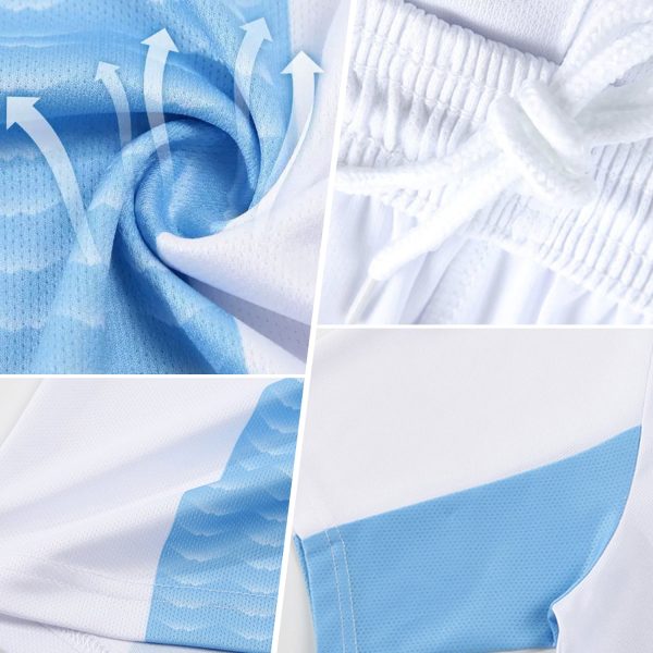 Custom Kelly Green White Stripes Sublimation Soccer Uniform Jersey - Image 3