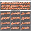 Custom Steel Gray Orange-White Performance T-Shirt - Image 3