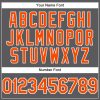 Custom Steel Gray Orange-White Performance T-Shirt - Image 4