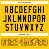 Custom Yellow Gold-Black Authentic Baseball Jersey - Image 5