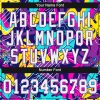 Custom Graffiti Pattern White-Purple 3D Authentic Baseball Jersey - Image 5