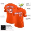 Custom Orange White-Purple Performance T-Shirt - Image 2