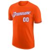 Custom Orange White-Purple Performance T-Shirt - Image 5