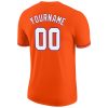 Custom Orange White-Purple Performance T-Shirt - Image 6