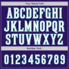 Custom Purple White-Teal Authentic Baseball Jersey - Image 5