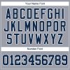Custom Gray Navy-White Baseball Jersey - Image 4